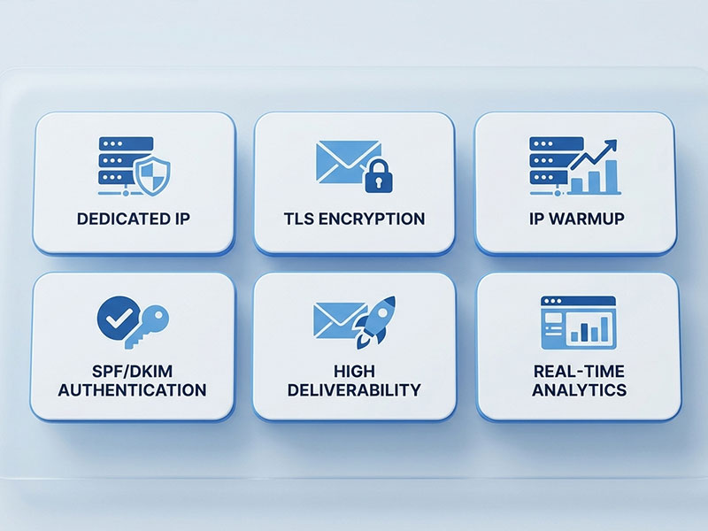 Core Features of Our SMTP Server Services