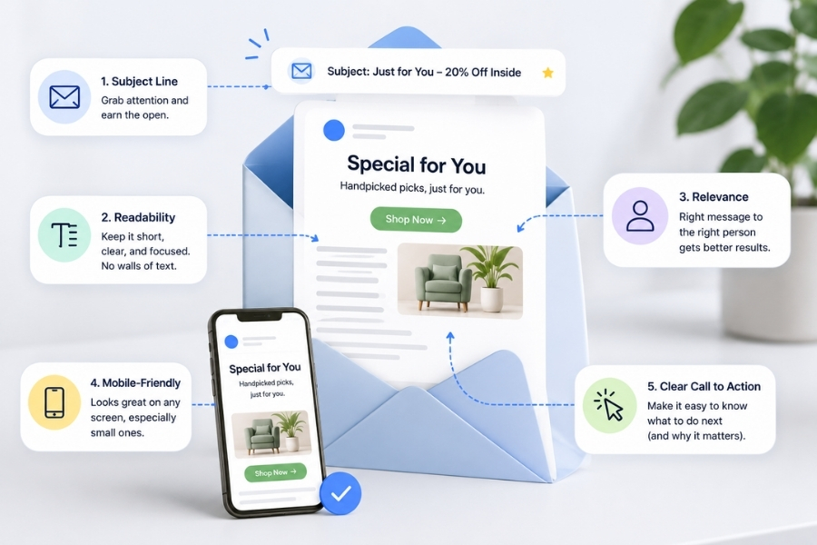 What goes into a good email campaign?